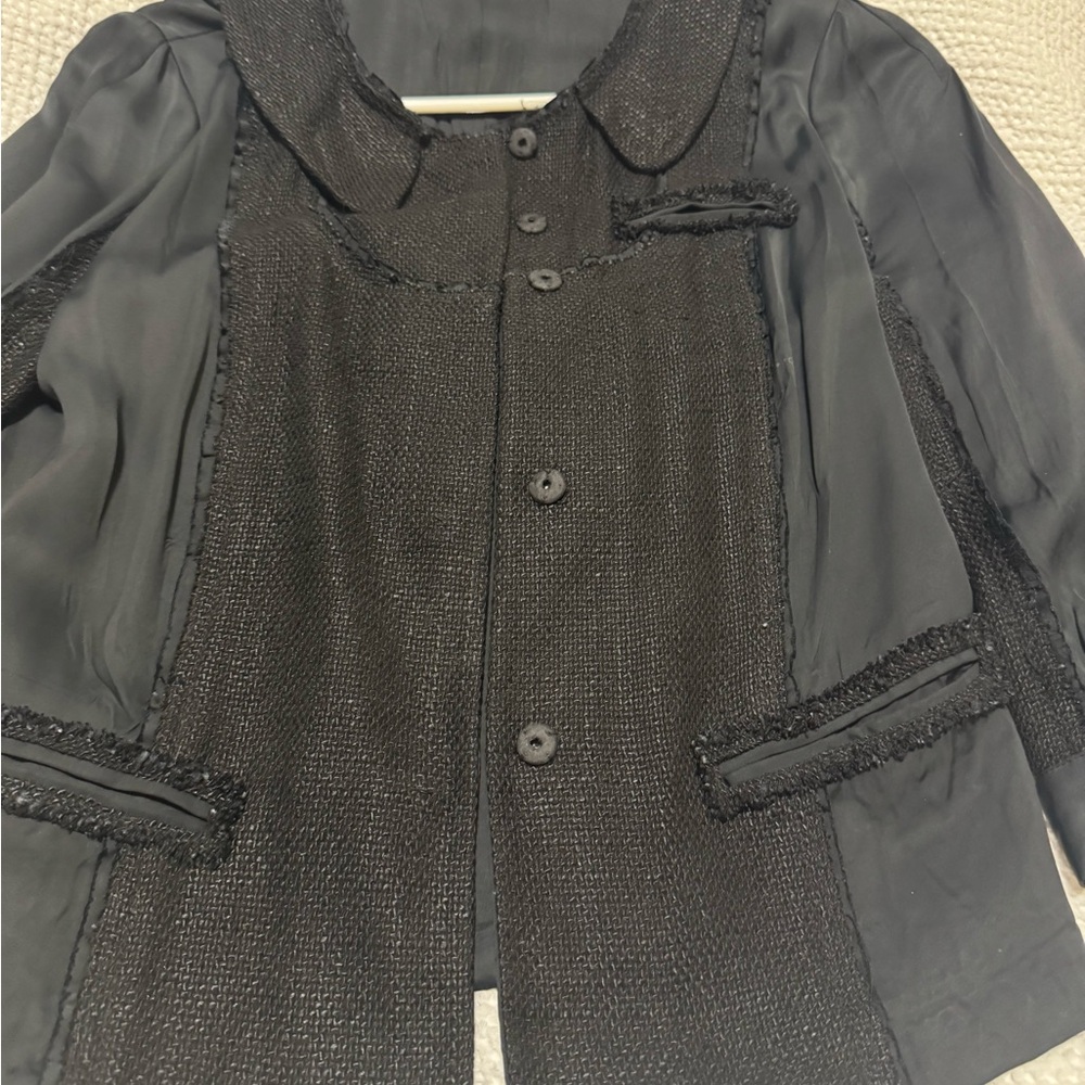 Prada Black Textured Blazer